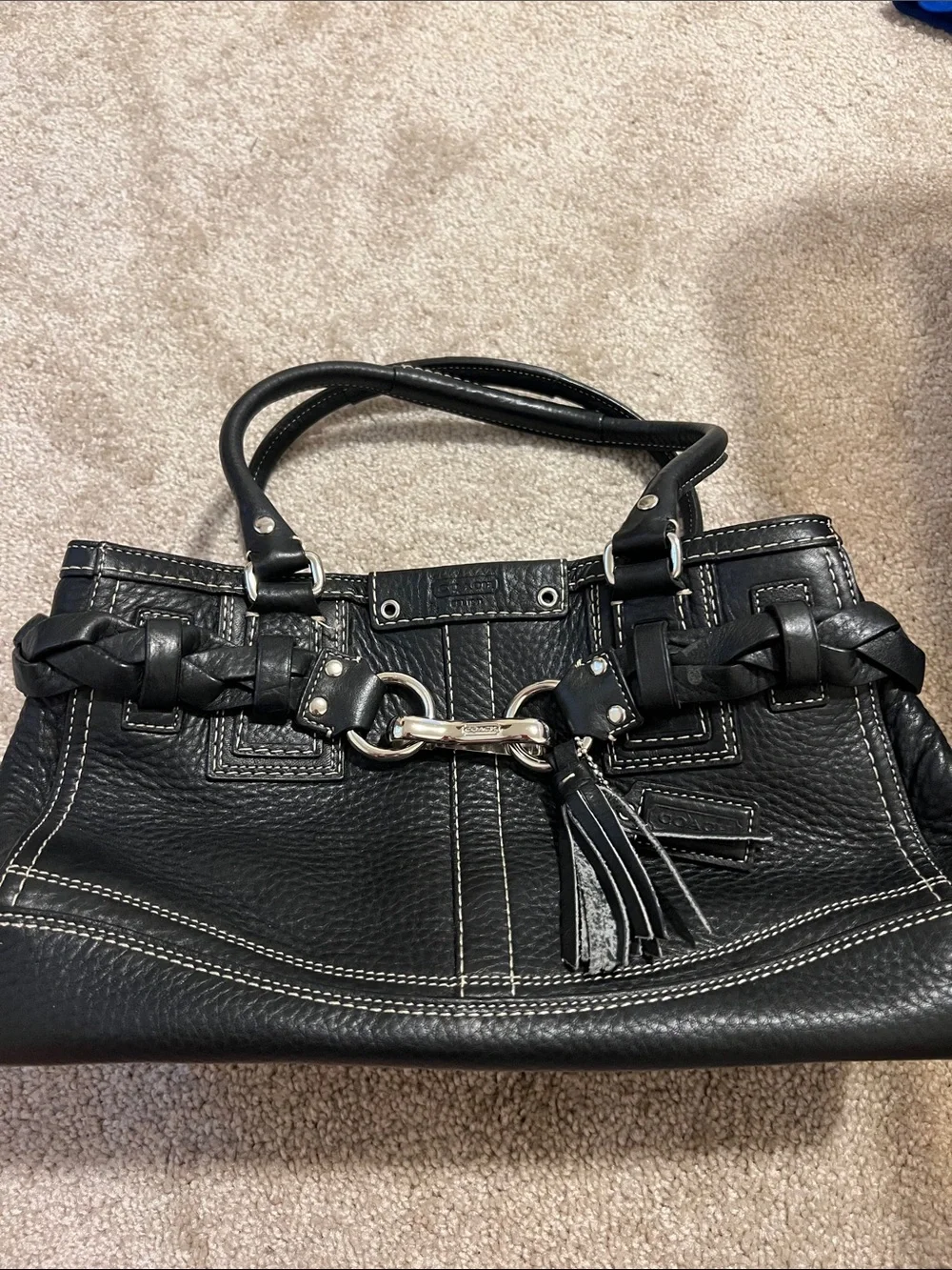 Coach shoulder bag-  black